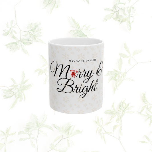 EVERGREEN & CO RB Merry and Bright Ceramic Mug (11oz)